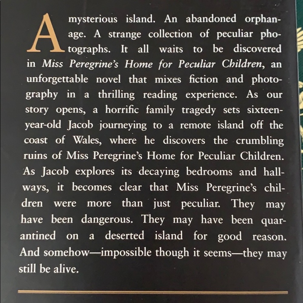 SALE!! Fantasy. Peculiar stories. Ransom Riggs Like New. - Picture 5 of 9